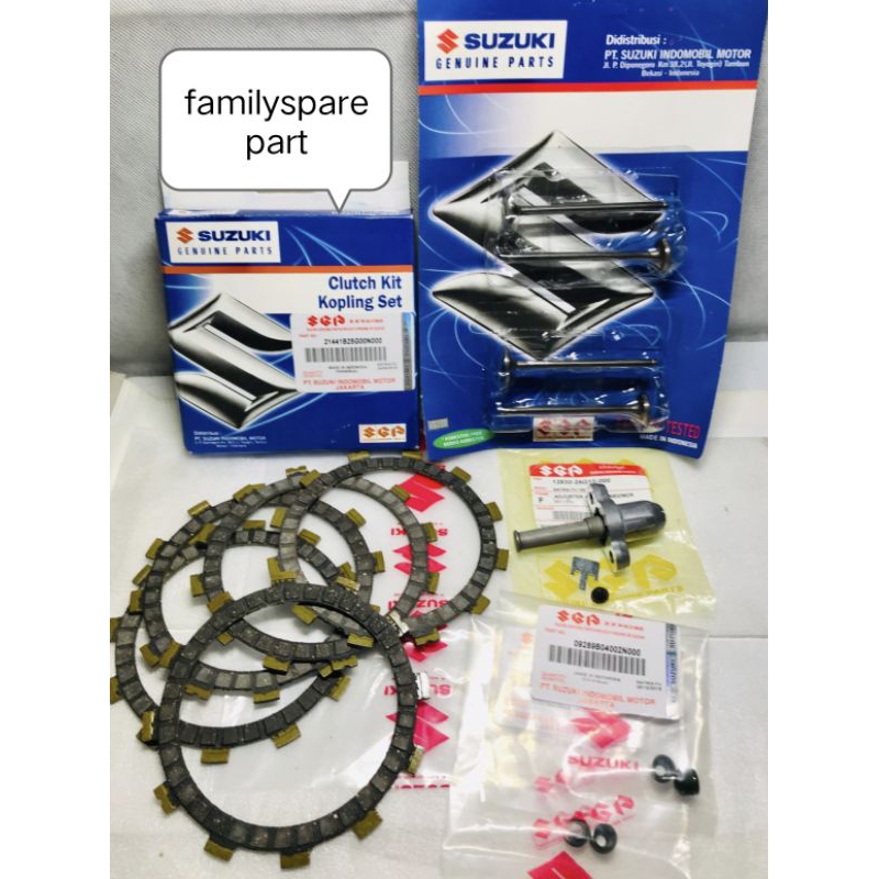 PLAT KOPLING+TONJOKAN+SIL KLEP SATRIA FU 150 KARBU.