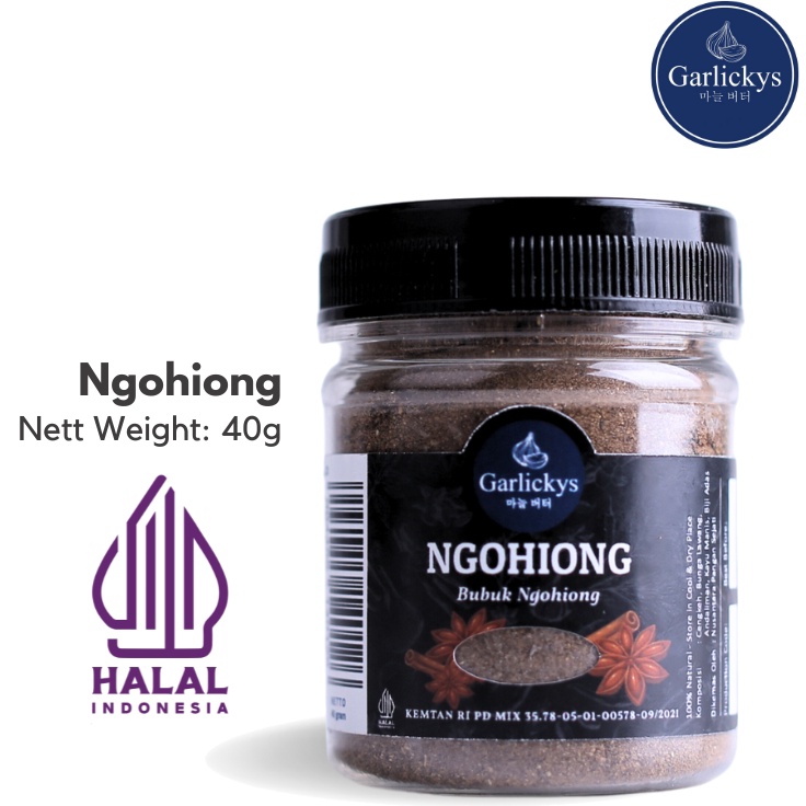 

Hemat Keras GARLICKYS Bubuk Ngohiong Halal Bumbu Bubuk Chinese Five Spice Premium Quality