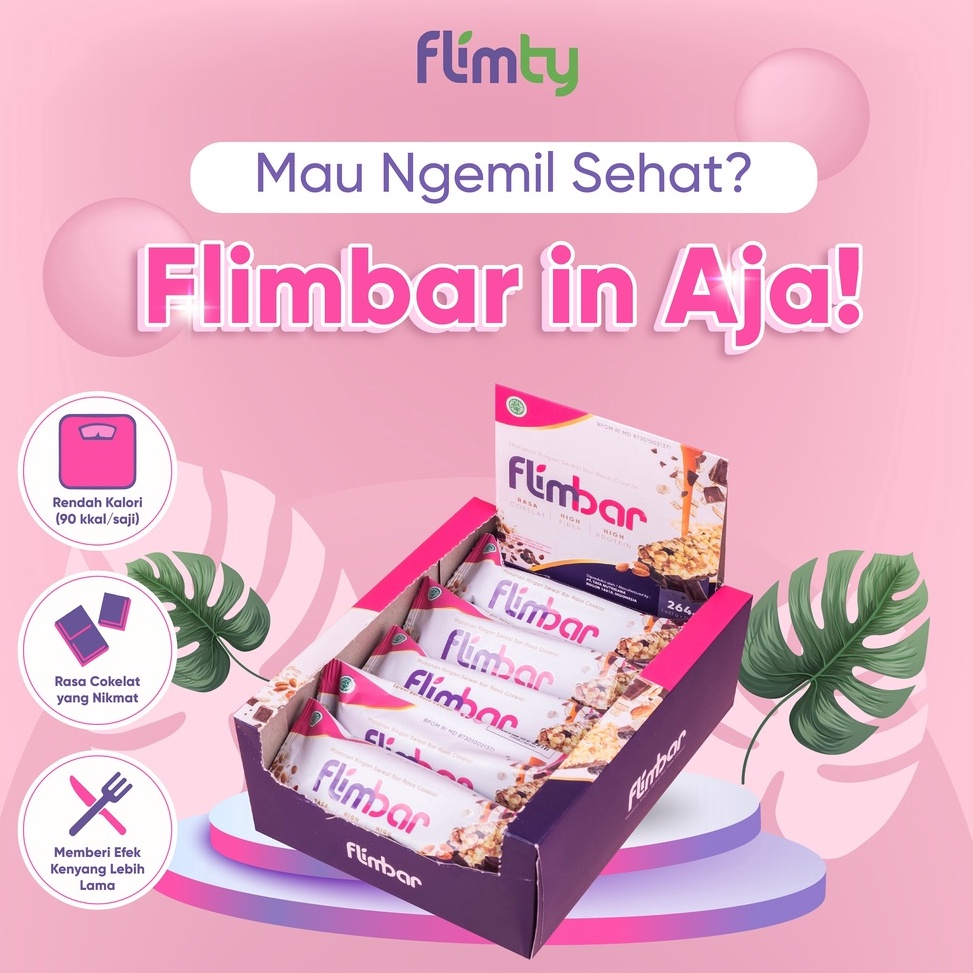 

Wow banget Flimbar Snack Sehat by Flimty 1 Box isi 12 Bar Coklat