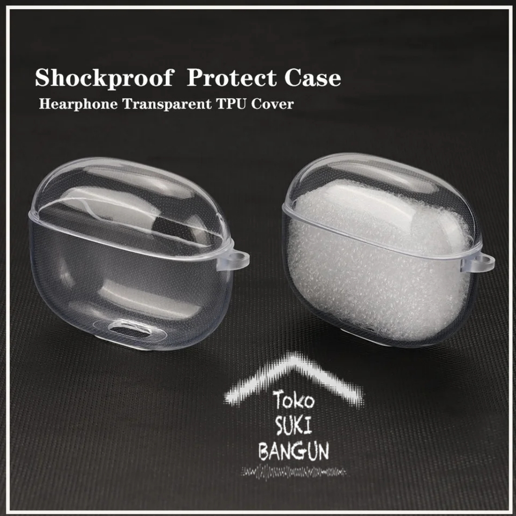 Case Baseus Bowie WM05 Silicone CLEAR Transparent TWS Casing Cover Pouch Protector
