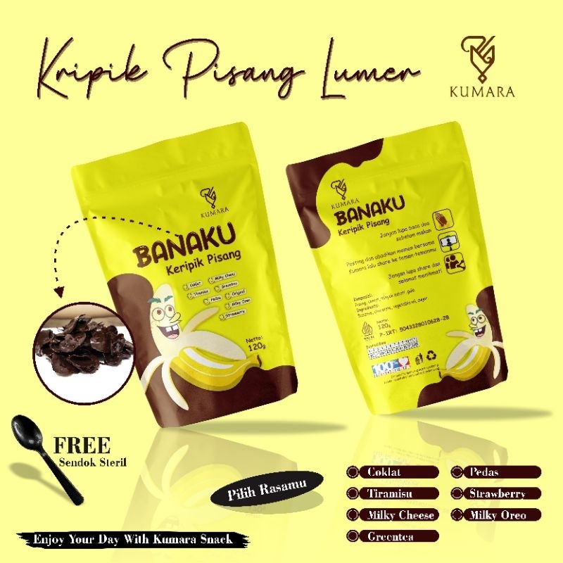 

keripik pisang coklat/keripik pisang lumer Kumara Snack