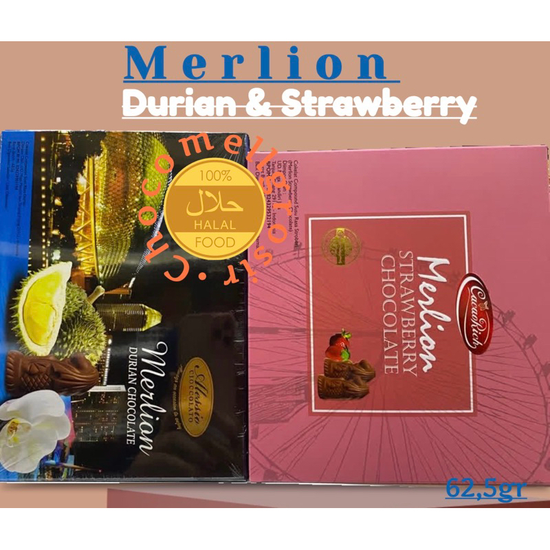 

Coklat VisKonsep Cacaorich Merlion Strawberry&Durian Chocolate