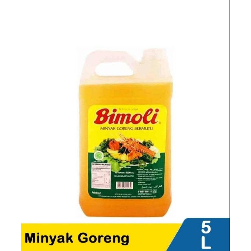 

PROMO MINYAK GORENG BIMOLI JERYGEN 5 LITER FREE PACKING