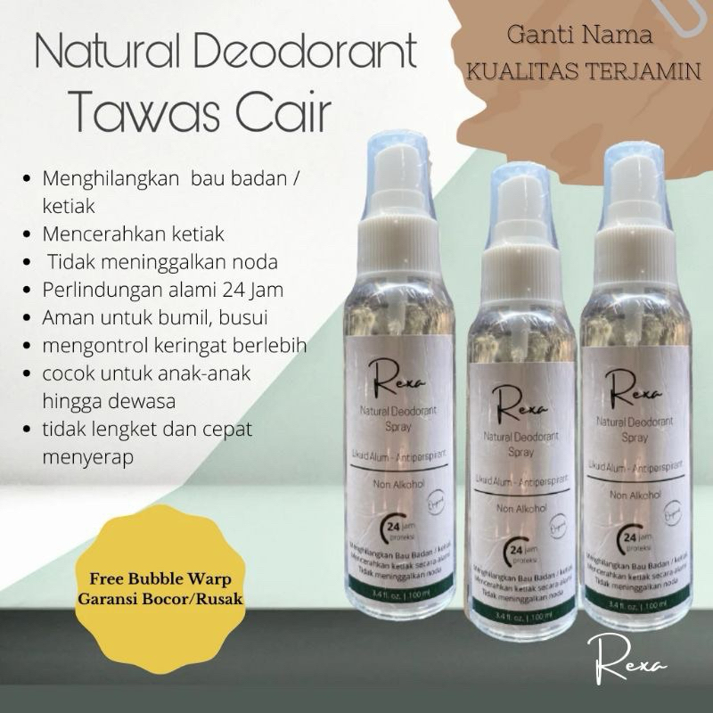 Natural depdorant Rexa tawas 100ml