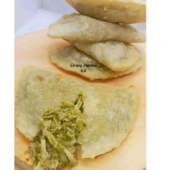 

Cireng isi ayam suwir cabe ijo/Cireng cabe ijo