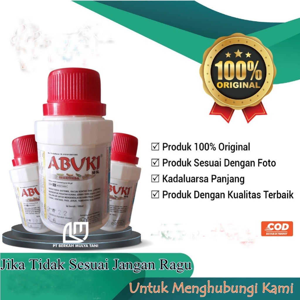 Insektisida Sistemik Abuki 50 SL 100 ml Pengendali Hama Kutu Daun Thrips Ulat