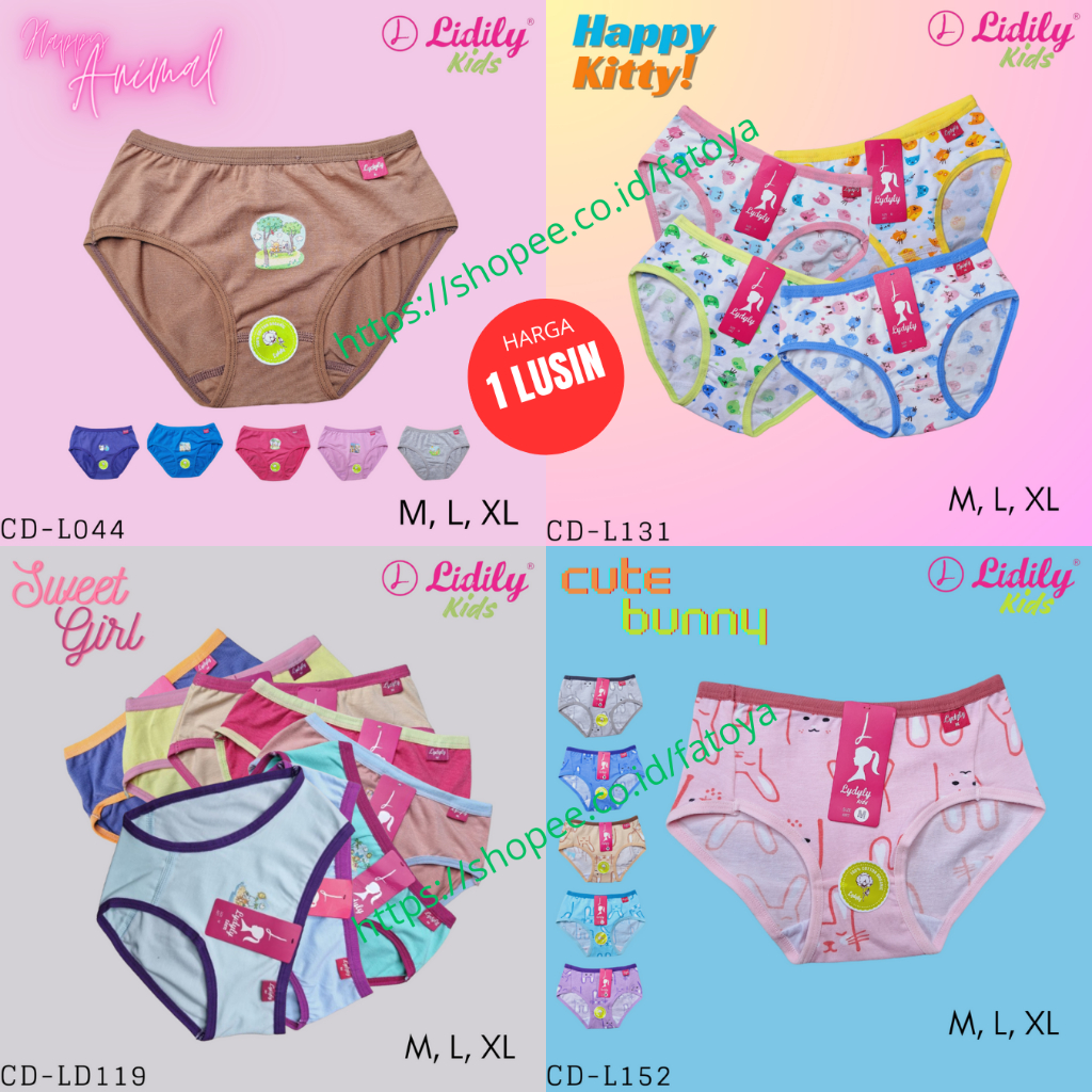 LYDYLY CD Celana Dalam Anak Perempuan (LUSIN)