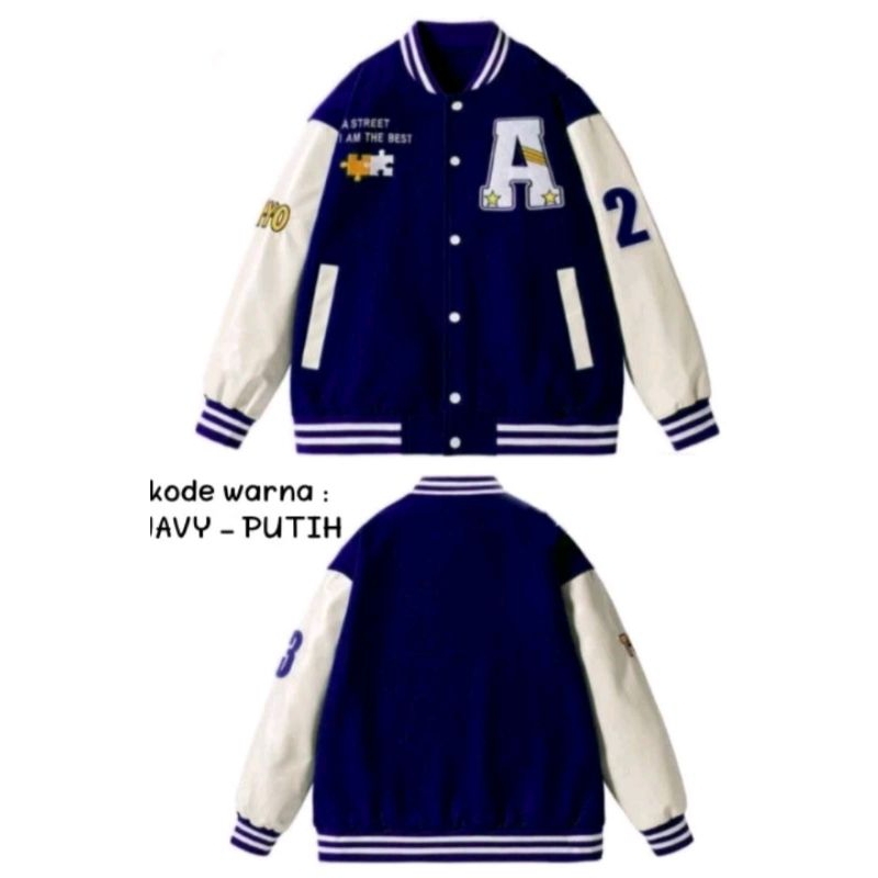 versity jaket baseball bigsize unisex