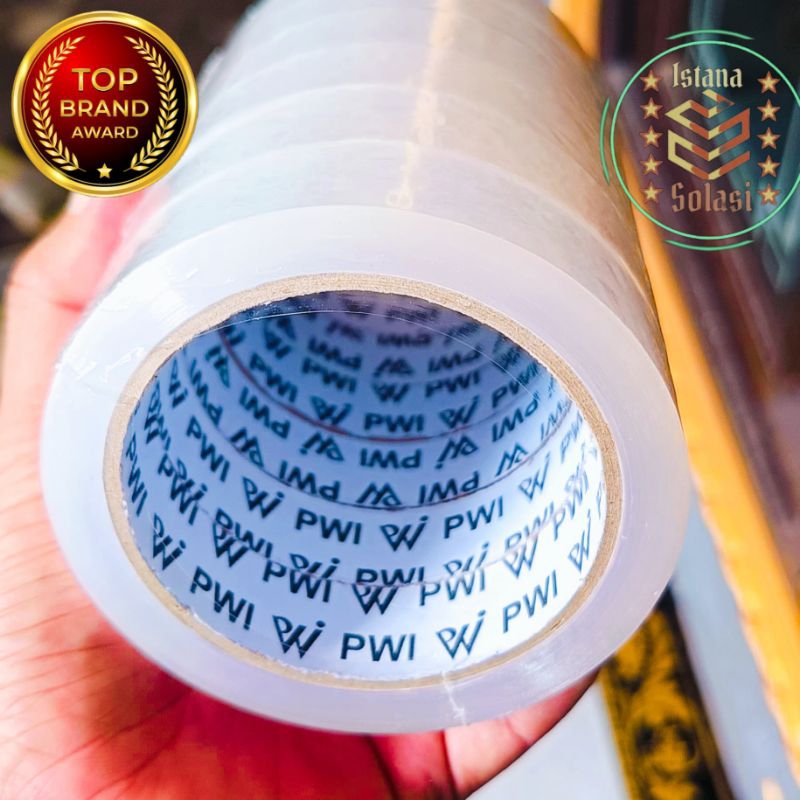 

solasi bening Opp clear lebar 2,4 cm