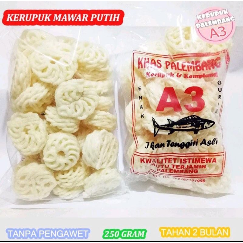 

KERUPUK FAZEA MAWAR PUTIH 250gr