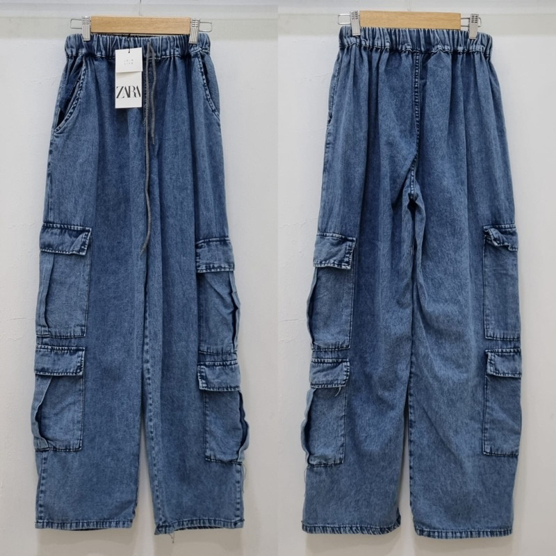Celana Jeans Cargo Zara