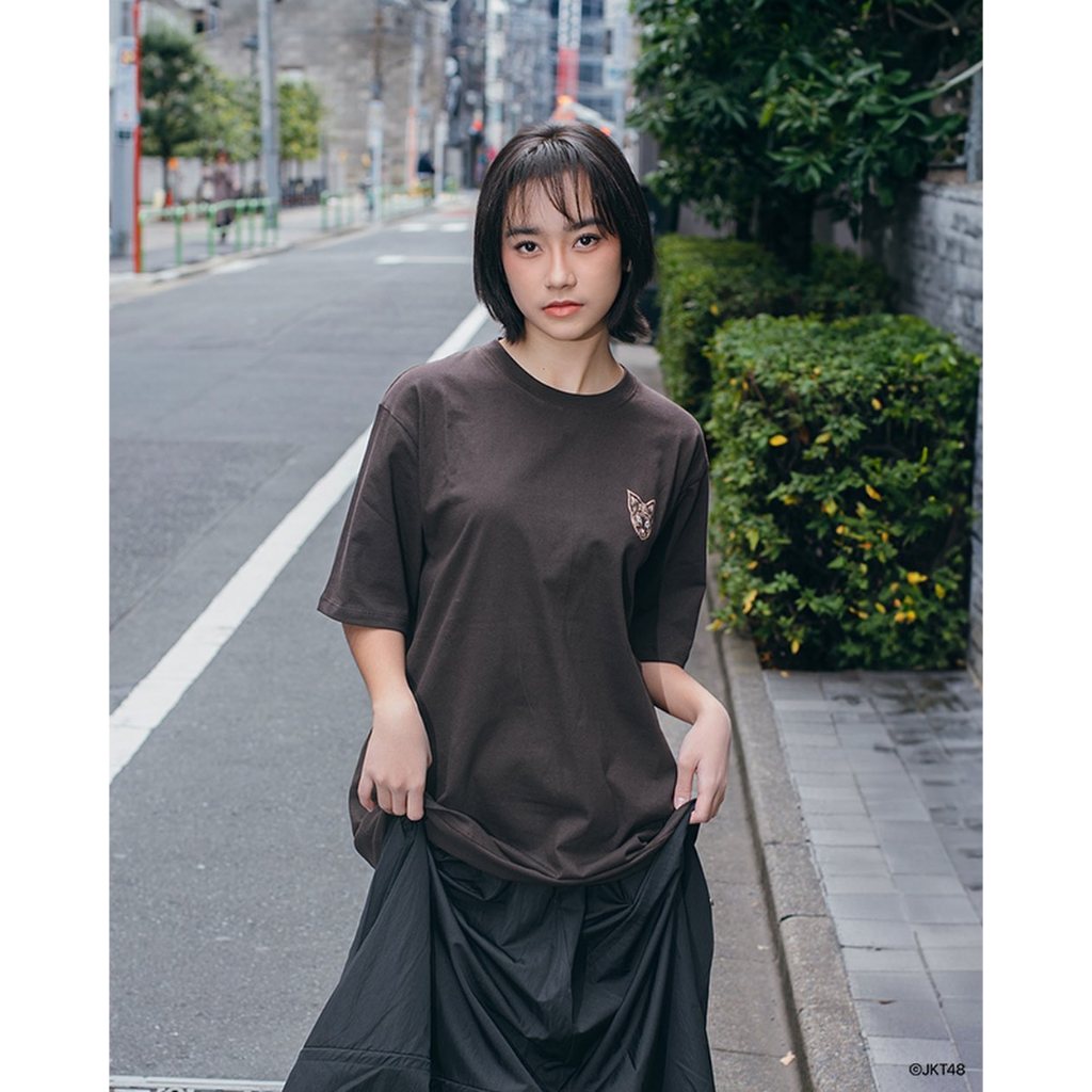 Kaos Oversize JKT48 Birtday T-Shirt Freya Jayawardana (Freya) | Unisex 2024 - Drak Brown