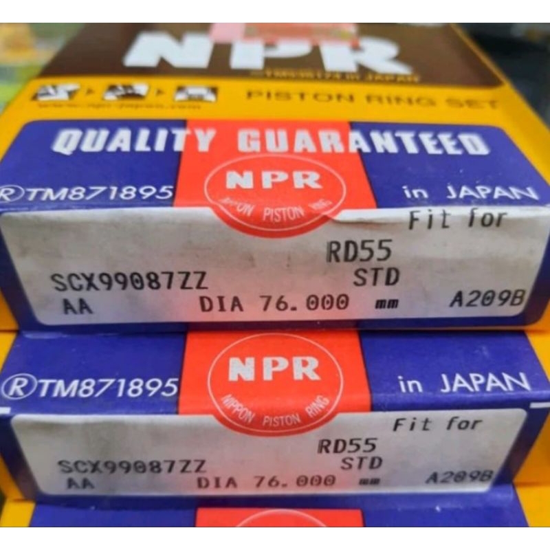 RD55 Ring piston set ring seker NPR
