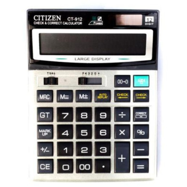 

Promo Kalkulator Citizen CT-912 - 21.6x16.2x4.7cm Diskon