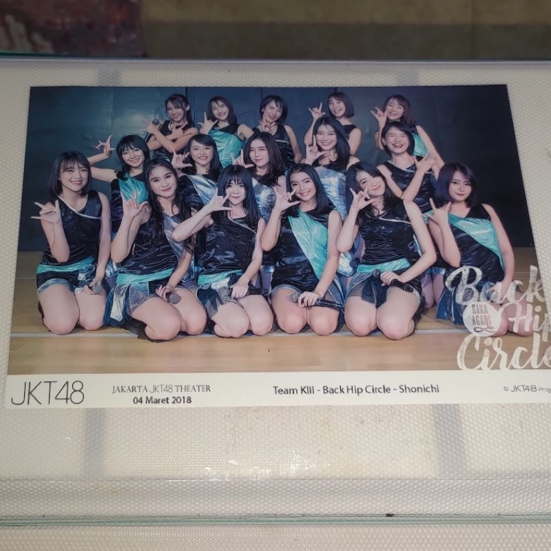 Photo groupshoot shonichi setlist back hip circle JKT48