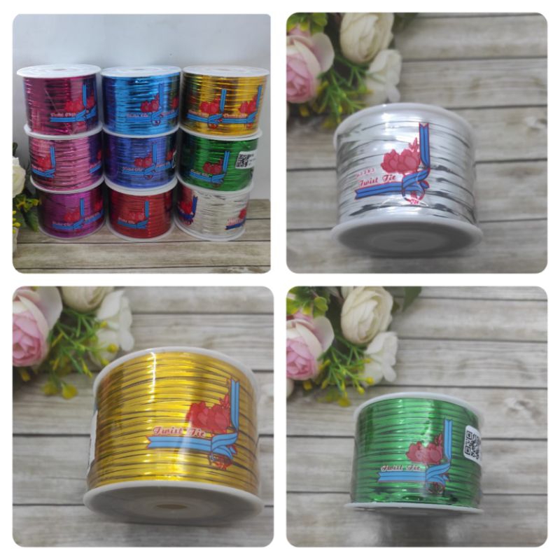 1 Roll Kawat Souvenir - Kawat Hias - Kawat Twist Warna