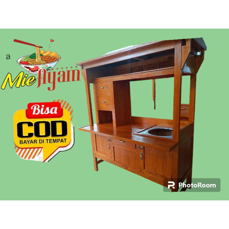 gerobak mie ayam tampa roda