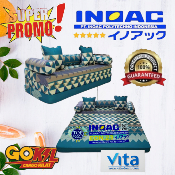 Sofa Multifungsi/ SofaBed Kasur INOAC & GOLDEN AFM Sofa Minimalis Ruang Tamu UK 200X180