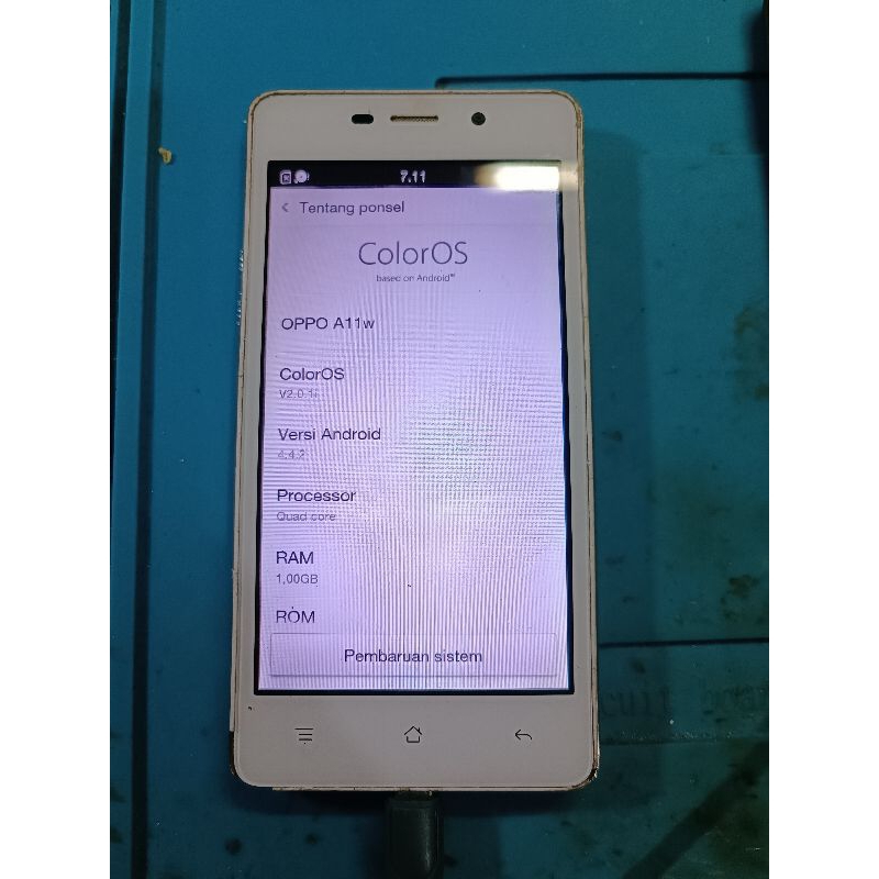 lcd mesin oppo A11w normal