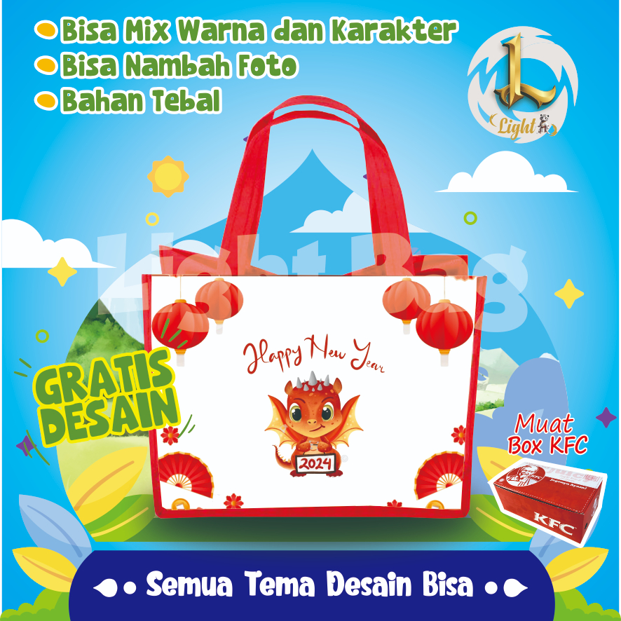 

TAS SOUVENIR IMLEK CUSTOM / TAS SOUVENIR PREMIUM IMLEK 2024 / GRATIS DESAIN / BONUS CUSTOM NAMA/ GOODIE BAG CUTE IMLEK/ TAS UCAPAN IMLEK / TAS IMLEK CUSTOM / TAS SOUVENIR 2 HARI JADI / TAS TAHUN BARU CINA/ BISA TAMBAH FOTO