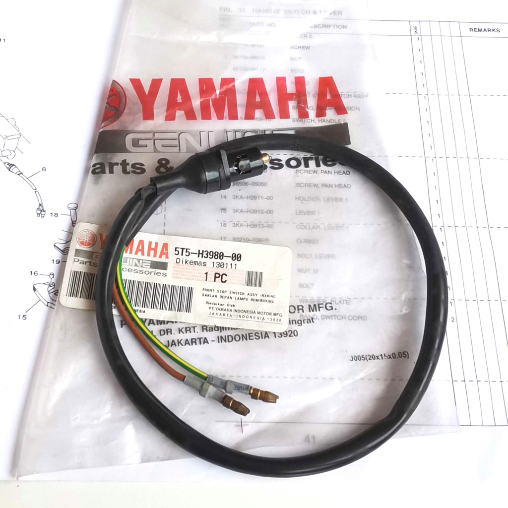 SWITCH SWIT REM DEPAN RXKING MASTER RX KING COBRA RXS RXZ ORI ORIGINAL 5T5-H2150-00