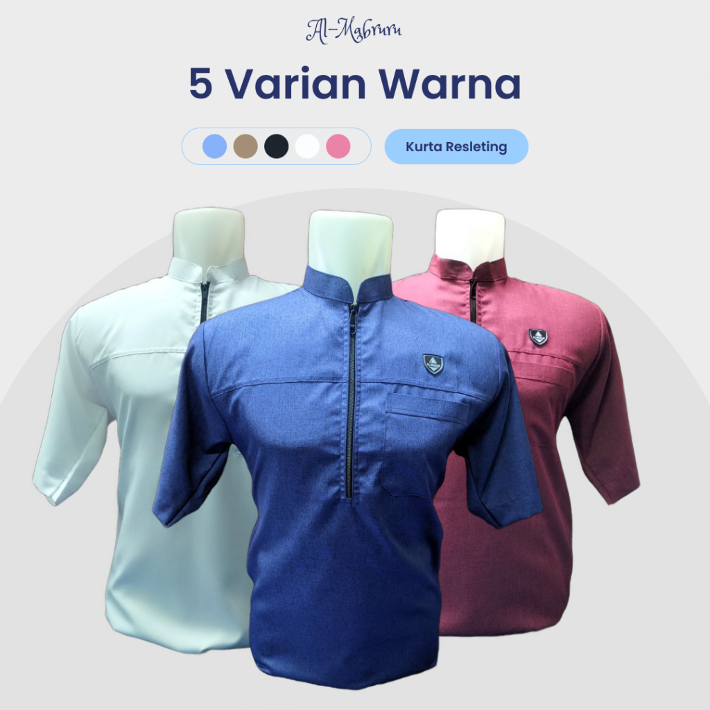 BAJU KOKO KURTA TERBARU AL-HIZAM MODEL RESLETING | BAHAN KATUN MADINAH FODU PREMIUM