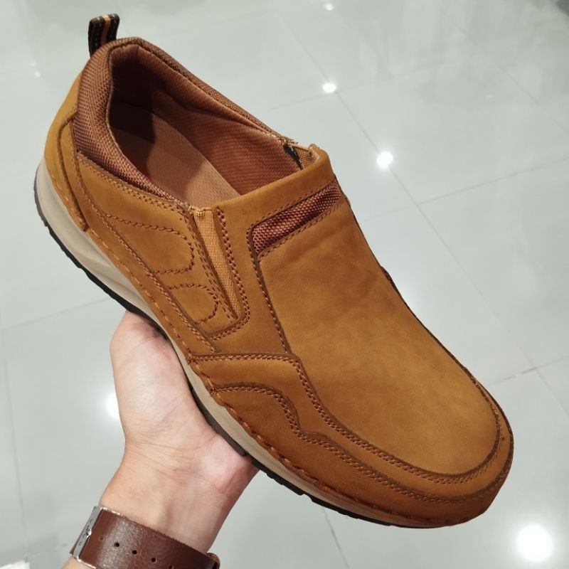 Jim Joker Ori Sepatu Casual Pria Slip On Kulit Asli Super Kuat Matahari
