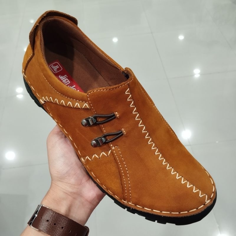 Jim Joker Ori Sepatu Casual Slip On Pria Kulit Asli Best Seller Matahari