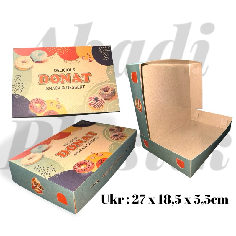 

DUS DONAT KRAFT LAMINASI/ BOX DONAT UKURAN 6 PCS - MIN OLDER 20 PCS