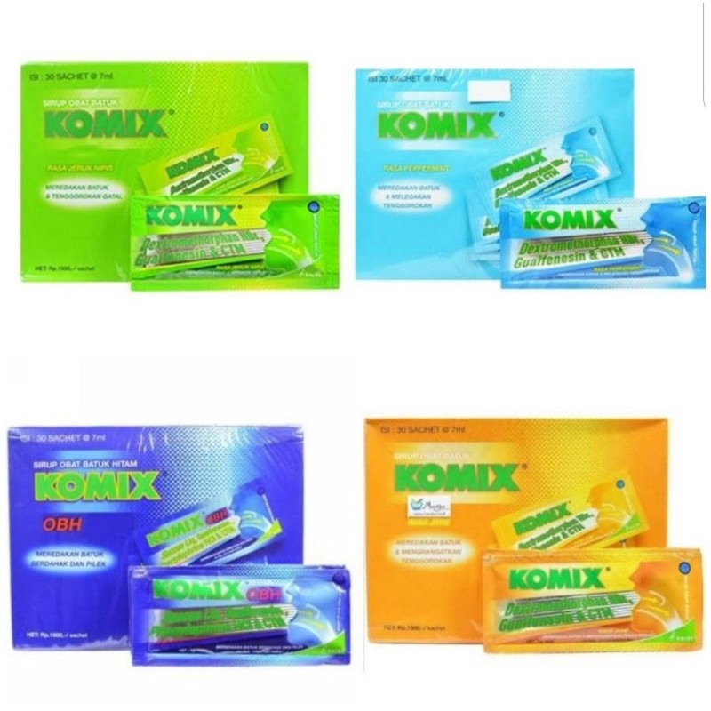 Komix sachet Membantu Meredakan Batuk Berdahak -  3sachet