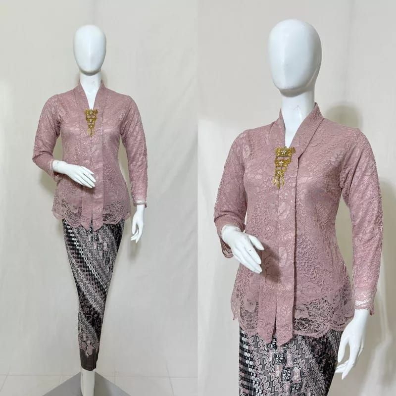 Kebaya Brukat Set Kebaya Kartini Atasan Kebaya Modern Kebaya Wisuda Modern Kebaya Kutubaru Kebaya Co