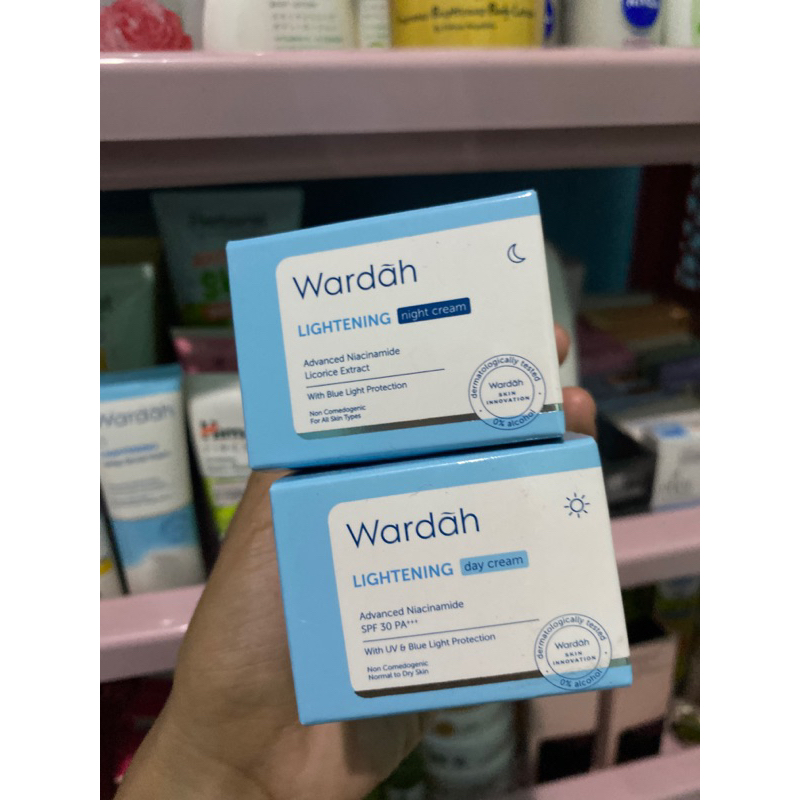 Wardah lightening cream siang atau malam
