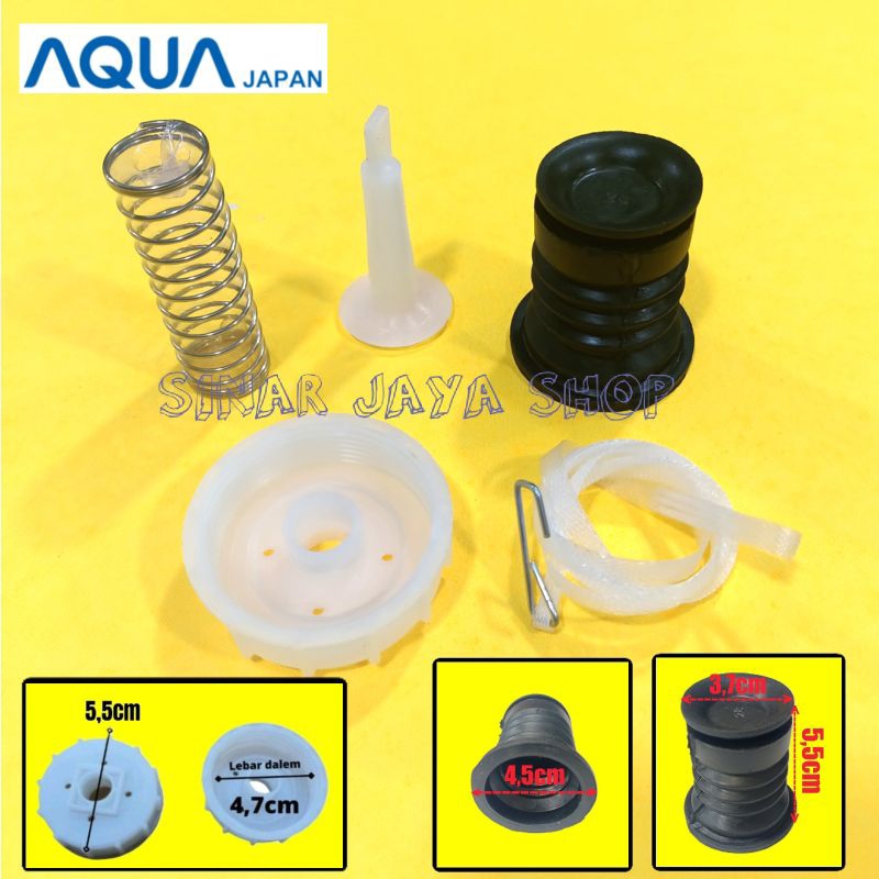 Karet Seal + Tutup Pembuangan Mesin Cuci AQUA 2 Tabung 1 set