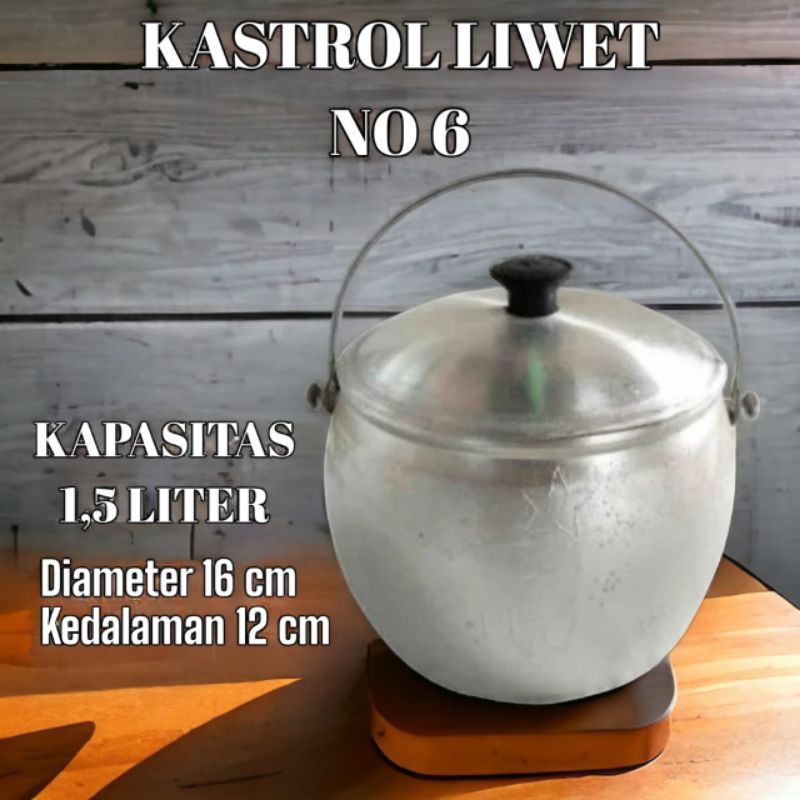 Panci Liwet Tradisional Kastrol Penanak Nasi Liwet Alumunium Tebal