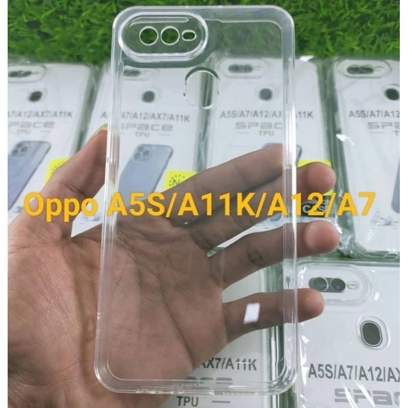 Softcase Slikon Transparan HP Oppo A5S -A12-A7-A11k / Casing Bening Clear Transparan