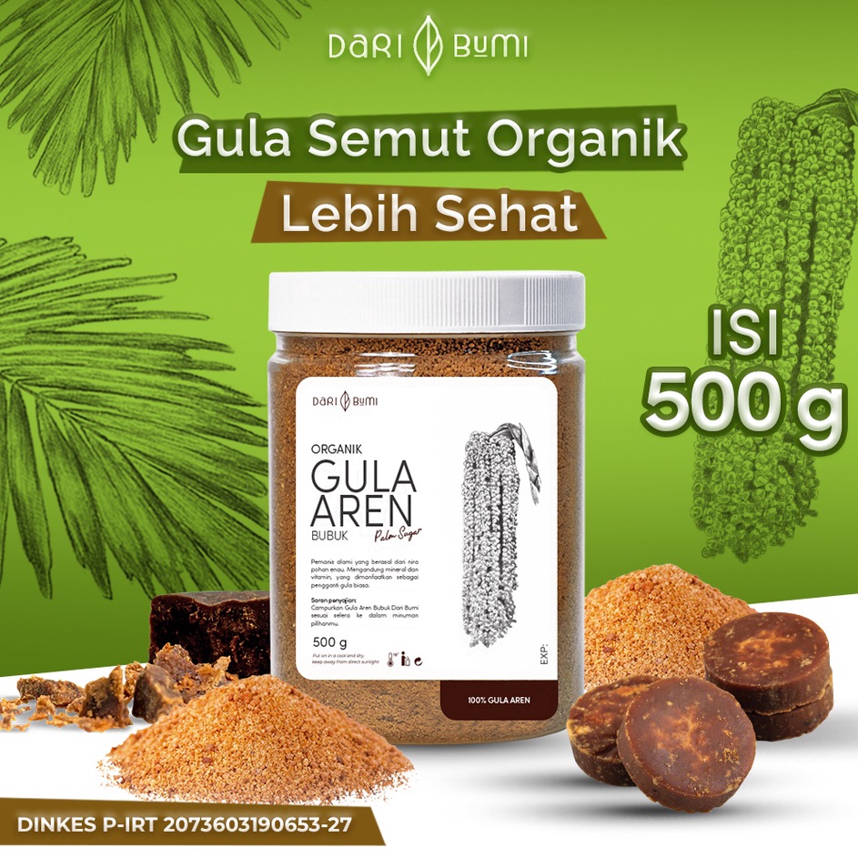 

Cuma disini Dari Bumi Gula Aren Bubuk Organik 5 Gr Premium Pure