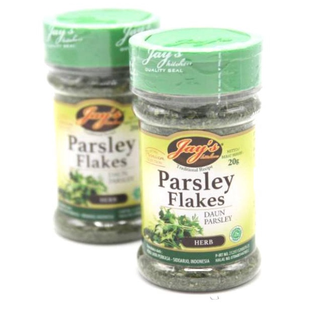 

Promo Terbatas Jays Jays Parsley Flakes 2gr Daun Parsley