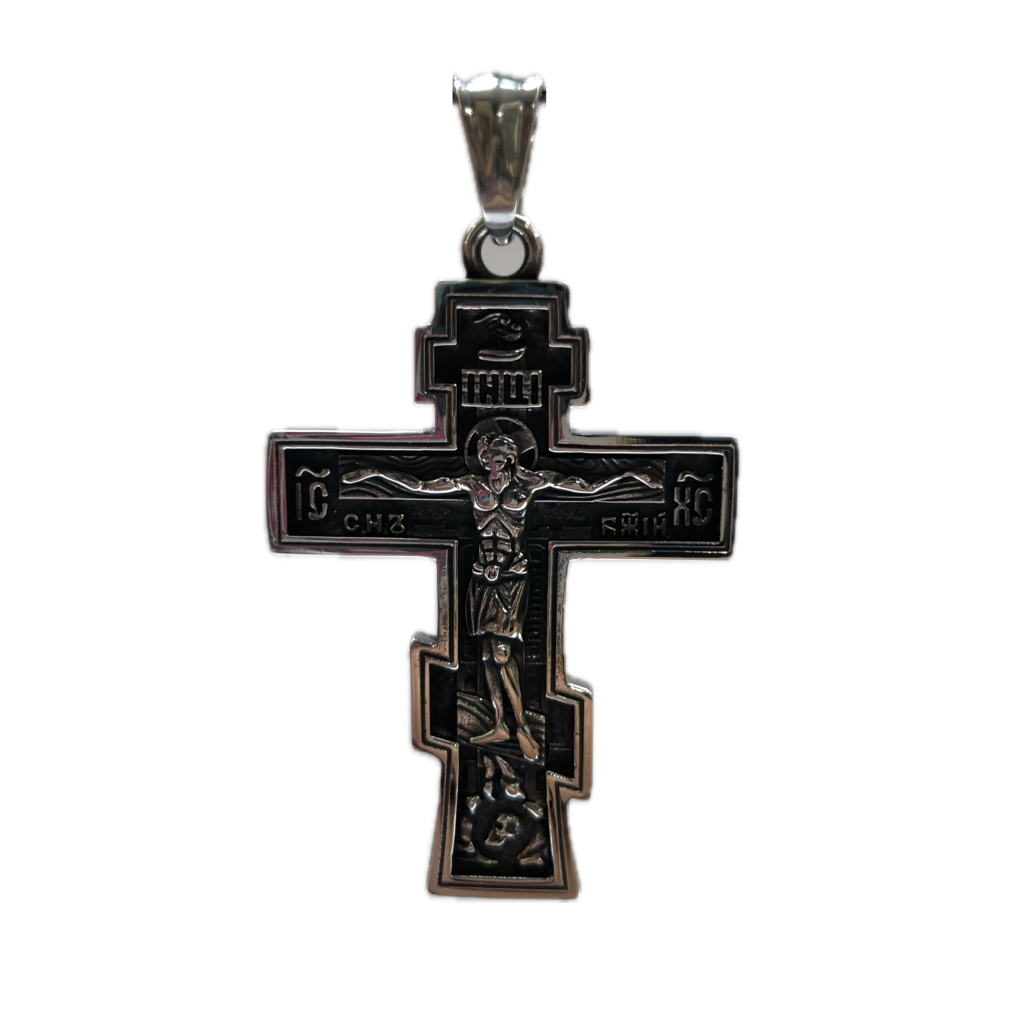 Kalung Salib Orthodox Silver