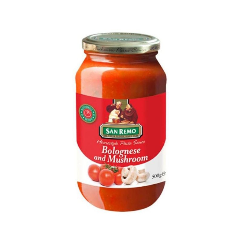 

SAN REMO Pasta Sauce Bolognese and Mushroom 500 g