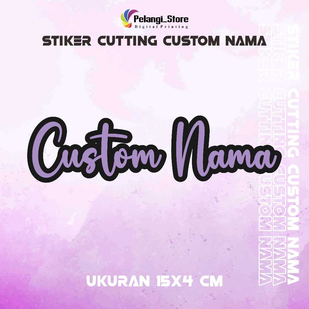 

(SEHARI JADI!!) STIKER CUTTING NAMA CUSTOM/STIKER TIMBUL ANTI AIR (TANPA MINIMAL ORDER) new 3