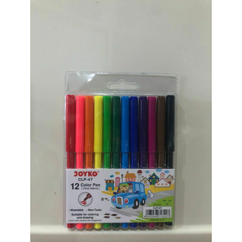 

Pena Warna Colour Pen Joyko CLP-47 12 Warna