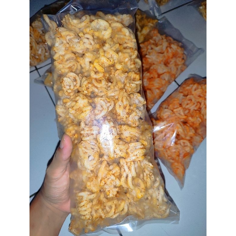 

KRUPUK IKAN RASA JAGUNG PEDAS MANIS KEMASAN JUMBO