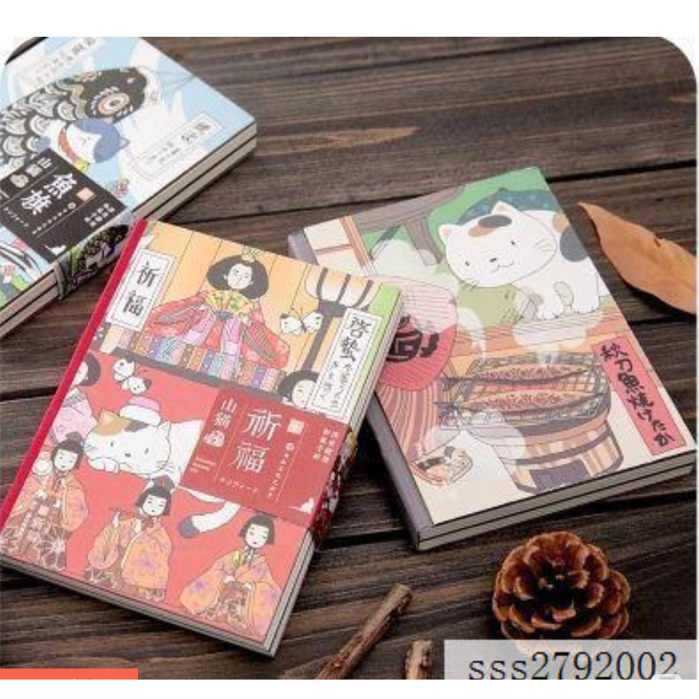 

Premium Super Cute Japanese Cat DIARY MINI NOTE BOOK Journal Mini Agenda A6 Travel Size