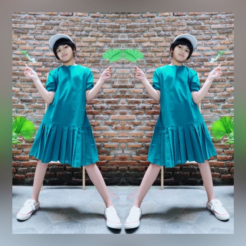 lixa dress/dress anak simple / dress anak katun