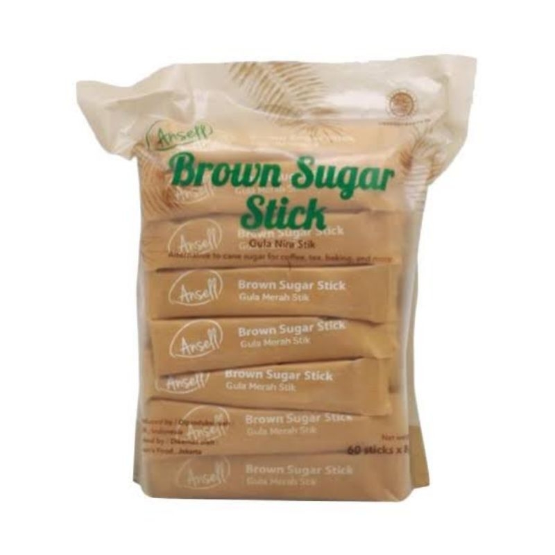 

Brown Sugar Bubuk Stick Ansell Coconut sachet Gula Merah Stick