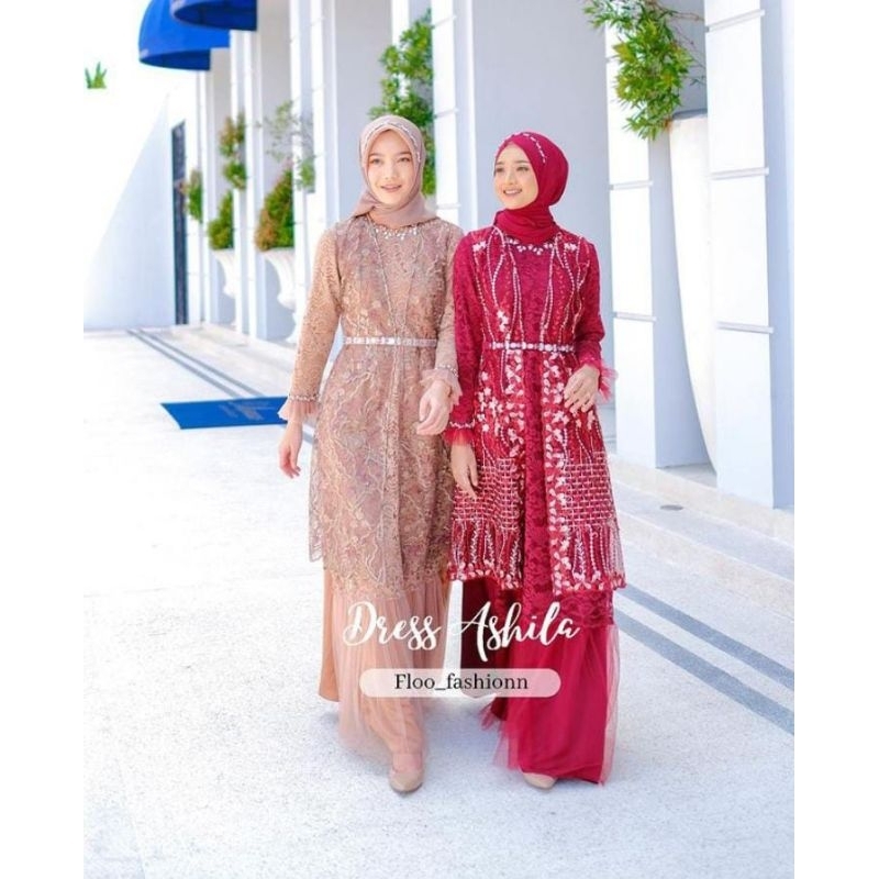 PRELOVED DRESS ASHILA FLO FASHION / GAMIS TUNANGAN / KONDANGAN