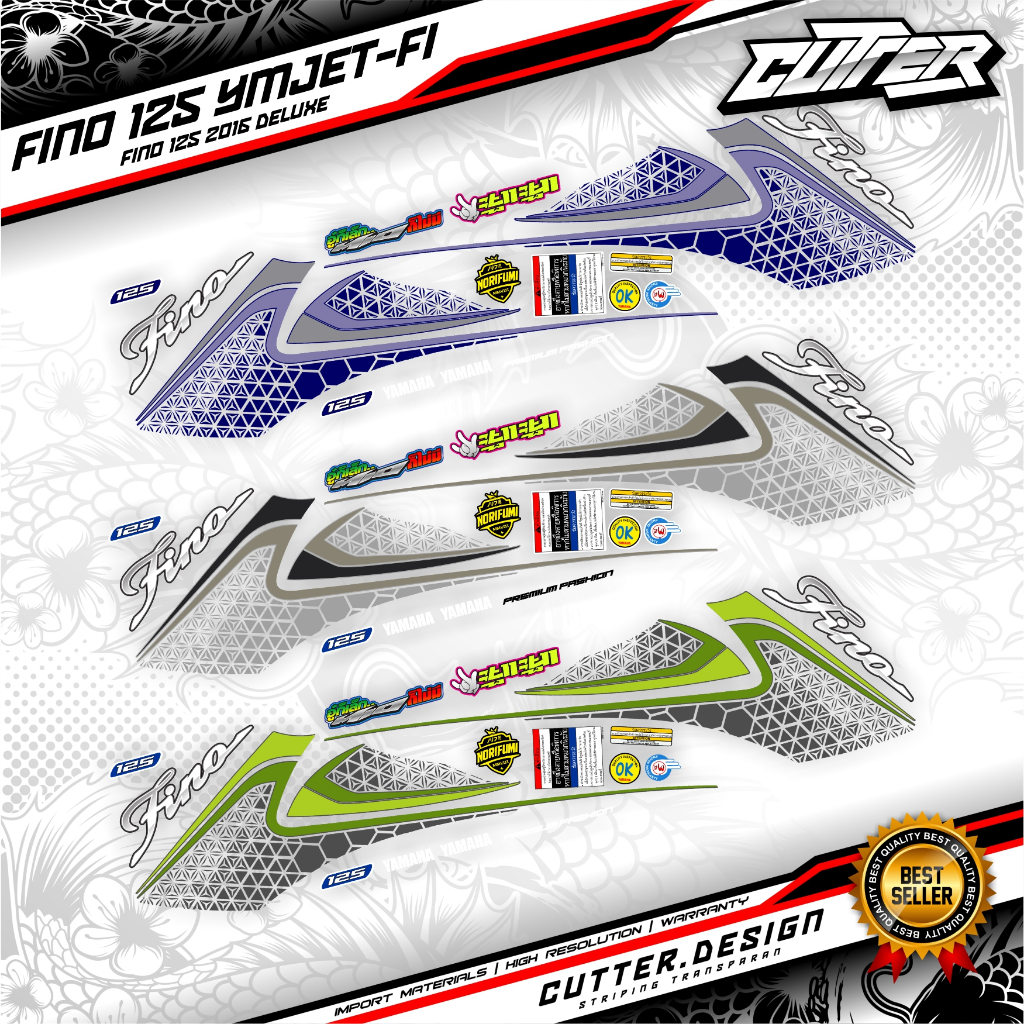 STRIPING TRANSPARAN FINO YMJET FI fino 125 2016 deluxe