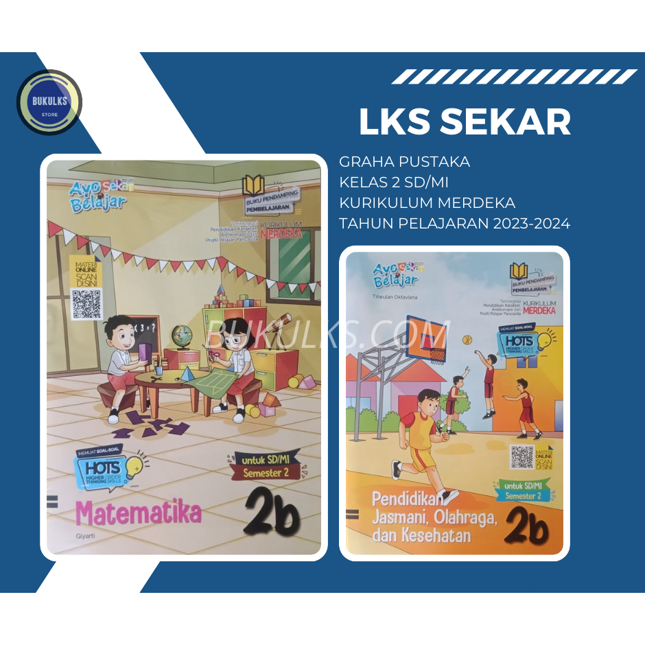 Buku LKS Sekar SD MI Kelas 2 Genap Kurikulum Merdeka 2023 - 2024 Original