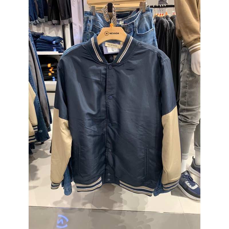 nevada jaket varsity nilon pria dewasa parasut original matahri
