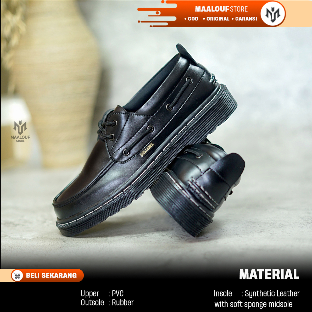 ARJUNA - Sepatu Docmart Pria Kekinian - Pantofel Kerja Dokmart Cowok Tali Kondangan Lamaran Murah Hi